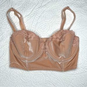 Victoria’s Secret Velvet Bustier Bra